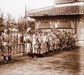 Mandarins in front of Thái miếu (太廟) temple in imperial palace