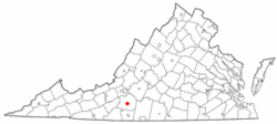 Location of Rocky Mount in Franklin County