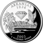 Arkansas quarter dollar coin