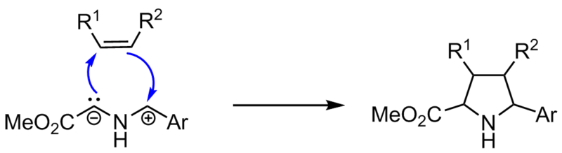 File:Azomethine ylide cycloaddition.png