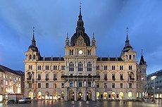 Rathaus (City Hall) in Graz, Austria.