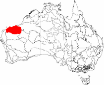 The Pilbara craton is the red region in western Australia.