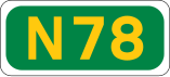 N78 road shield}}