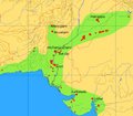 Image 11Extent and major sites of the Indus Valley civilization of ancient India (from History of cities)