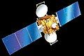 "INSAT 3E" broadcastin-satellite, solar panels fully extended