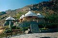 A restaurant in Jamshidieh Park built in the shape of Turkmen yurts.