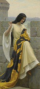 Stitching the Standard, by Edmund Leighton, 1911