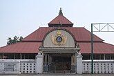 The Tajug or Meru type roof is commonly used on sacred buildings in Indonesia, especially Java