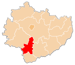 Location within the voivodeship