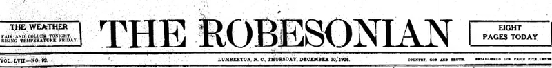 File:The Robesonian masthead.png