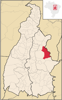 Location in Tocantins