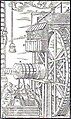 Image 18A water-powered mine hoist used for raising ore, ca. 1556 (from History of technology)