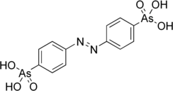 Structural formula of p-azobenzenearsonate