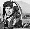 Robert V. Whitlow in the cockpit of a P-51D Mustang