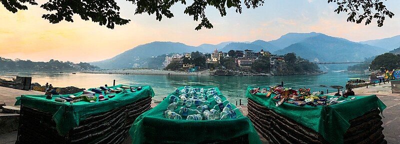 File:DeathBed-Climate-Art-Installation-Aakash-Ranison-Climate-Change-Activist-United-Nations-Sustainable-Development-Goal-13-Climate-Action-Advocate-Sustainably-Single-Use-Plastic-Ganga-Pollution-Rishikesh-7.jpg