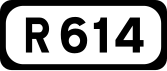 R614 road shield}}