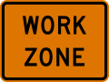 G20-5aP Work zone (plaque)