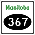 Provincial Road 367 marker