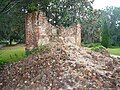 Ruins of the main house at Middleton Place, SC, USA.