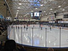 A game between the Winnipeg Ice and Saskatoon Blades of the Western Hockey League at the Wayne Fleming Arena in the Max Bell Centre on February 1, 2023.