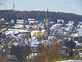 District of Schwürbitz with the Church of Sacred Heart