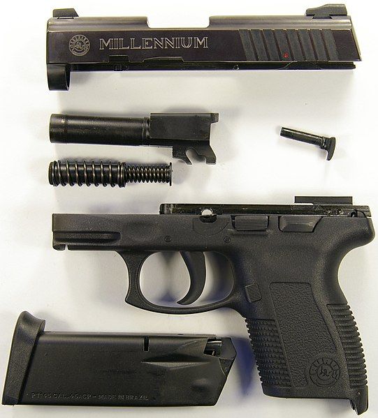 File:Taurus PT145 Disassembled.jpg