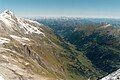 The top of the Großes Wiesbachhorn is over 2,400 metres above the valley of the Fuscher Ache