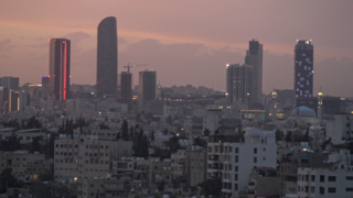 Abdali Lights at Sunset