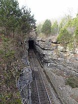 Tunnel entrance from the south looking north.