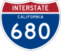 Interstate 680 marker