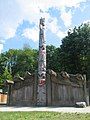 House post at the Museum of Anthropology at UBC