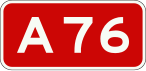 A76 motorway shield}}