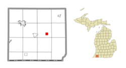 Location within Cass County