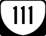 State Route 111 marker