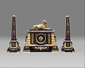 Clock; by Tiffany & Co.; circa 1885; marble & bronze; 46 x 51.1 x 19.7 cm; Metropolitan Museum of Art