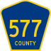 County Route 577 marker