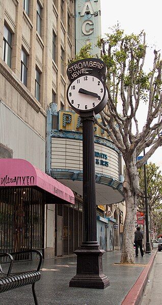 File:Hollywood Boulevard Clock.jpg