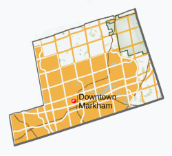 Downtown Markham within Markham