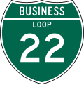 M1-2 Off interstate business route marker (loop) (2 digits)