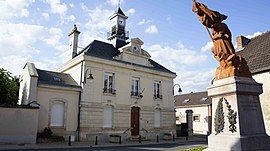 The town hall in Écueil