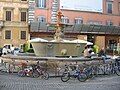 One of the two twin Fontane di Piazza Farnese, in front of the Palazzo Farnese (16th century)