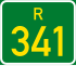 Regional route R341 shield