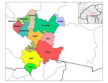 Garango Department location in the province