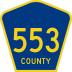 County Route 553 marker