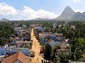 The seventh street of Eruvadi. At the background is the "oosi pothai" and "irattai pothai".