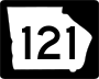 State Route 121 marker