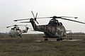 IAR 330L Puma helicopters at the base in 2003