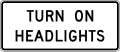 R16-8 Turn on headlights