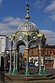 Memorial Fountain in March, Cambridgeshire commemorates the Coronation of King George V in 1911