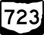 State Route 723 marker